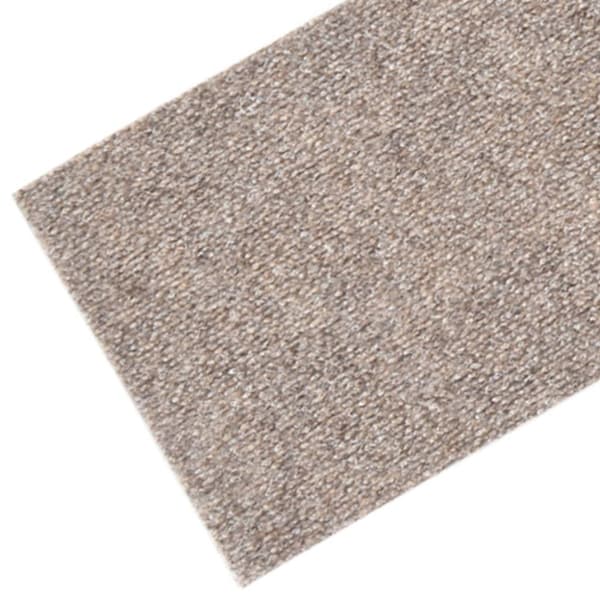 Trappmattor självhäftande 15 st 76x20 cm beige rektangulära