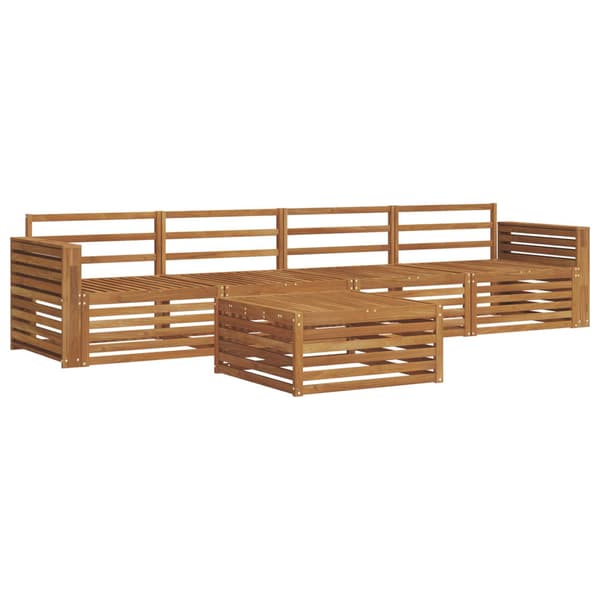 Utomhussoffset 5 pcs Naturfärg