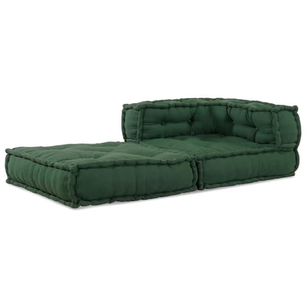 Modulär soffa grön 70x70x54 tyg