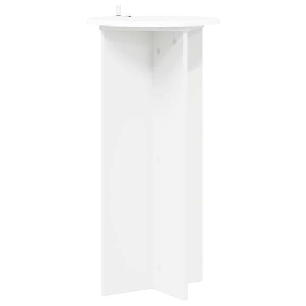 Växtställ 2 pcs Vit Ø40 x 80 cm Konstruerat trä