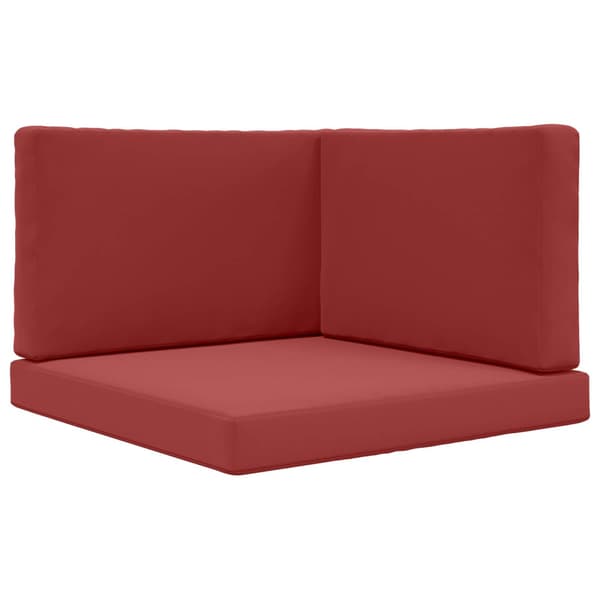 Utomhus Soffa Kudde 3 pcs Vinröd Polyester