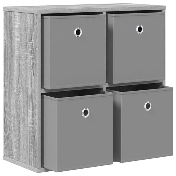 Sideboard med låda Grå Sonoma 59,5 x 27 x 57 cm