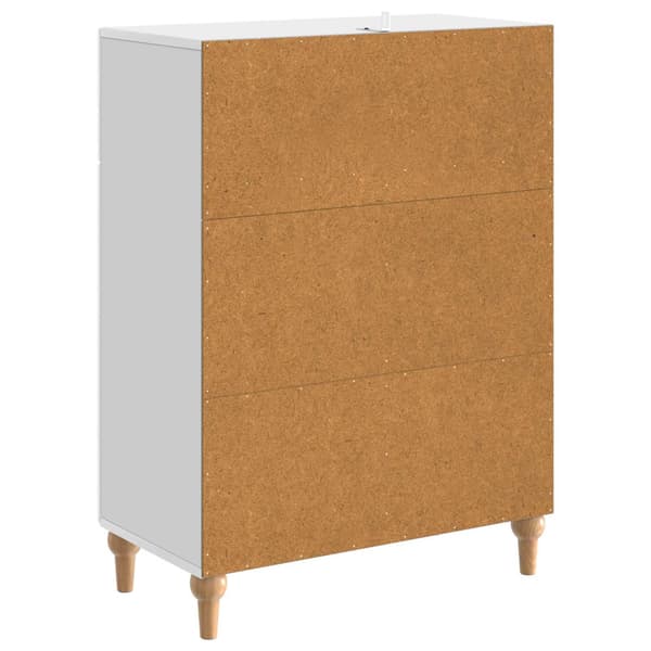 Sideboard Vit högglans 66 x 34,5 x 90 cm Konstruerat trä