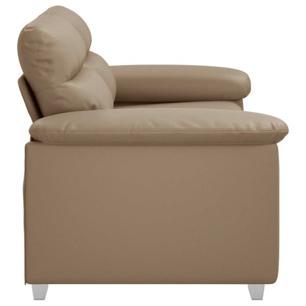 2-sitssoffa cappuccino 160x81x84 cm konstläder