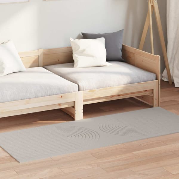 Områdesmattor Rektangulär GALATI Kräm 150 x 80 cm Polyester
