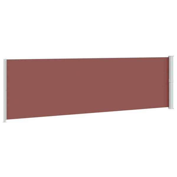 Infällbar sidomarkis 180x600 cm brun