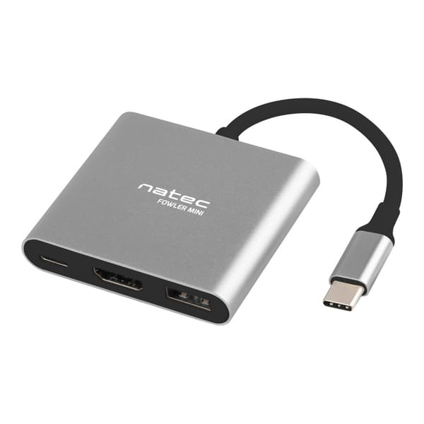 Natec Fowler Mini - dockningsstation - USB-C - HDMI