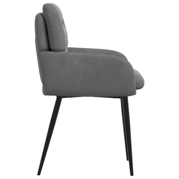 Matstolar 4 pcs Sammet Mörkgrå 59 x 59,5 x 90 cm