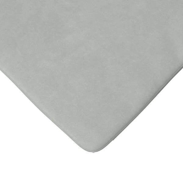 Sittkuddar 4 pcs Ljusgrå 40 x 40 x 3 cm Sammet