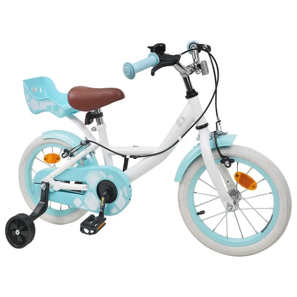 Barncykel 12 Tum för 2-4 åringar Vit