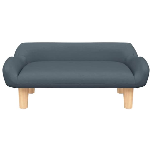 Barnsoffa mörkgrå 70x40x24 cm tyg