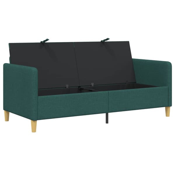 Soffa med förvaring Mörkgrön 172 x 78 x 87 cm Polyester