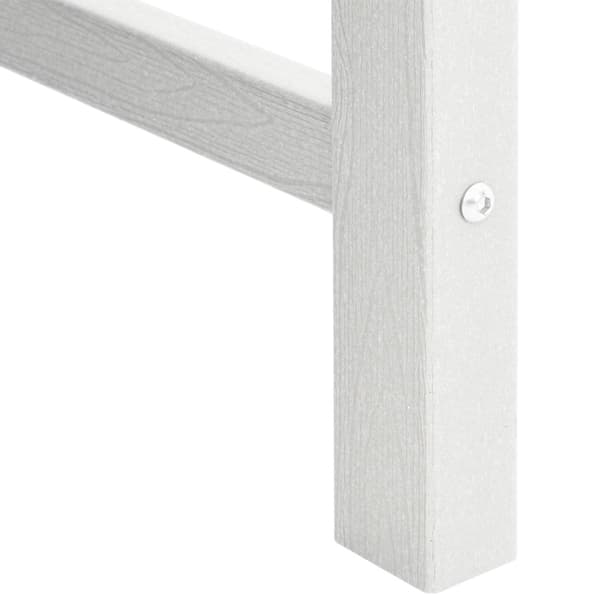 Trädgård Stol 4 pcs Vit 65.5 x 59 x 88 cm polyeten