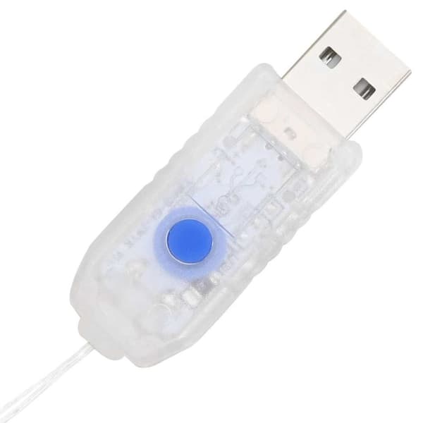 3D Ren 140 LED-lampor Varmvit 128 cm PET