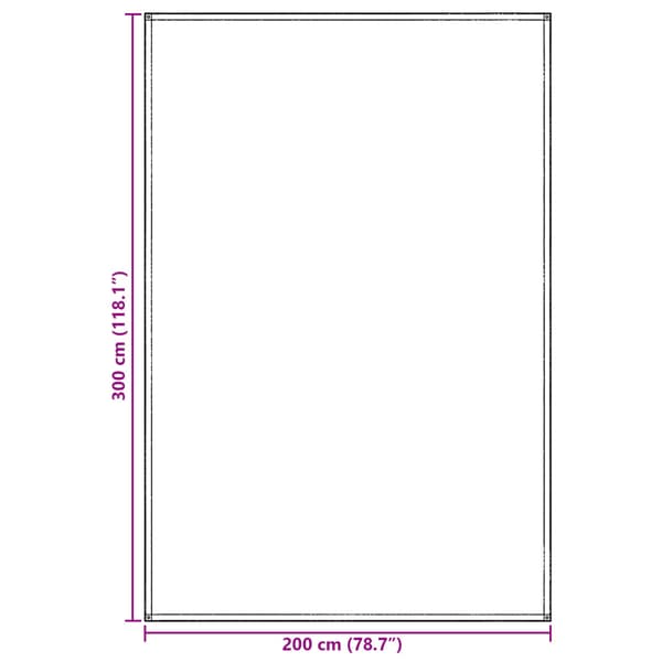 Tältmatta Blå och grå 300 x 200 cm polyeten