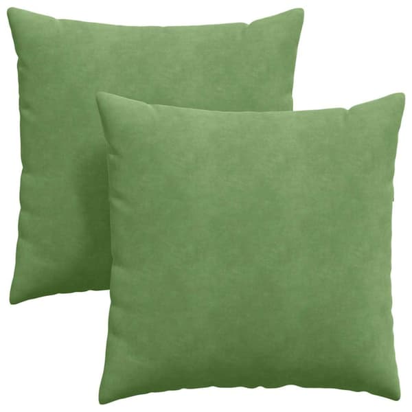 Sofakuddar 2 pcs Ljusgrön 60 x 60 cm Kordread tyg