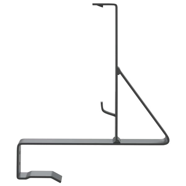 Snöskyddsstöd 12 pcs Antracit 29,5 x 3 x 34,5 cm Stål