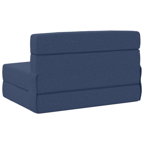 Fällbar Soffbed Blå 70 x 72 x 60 cm Tyg
