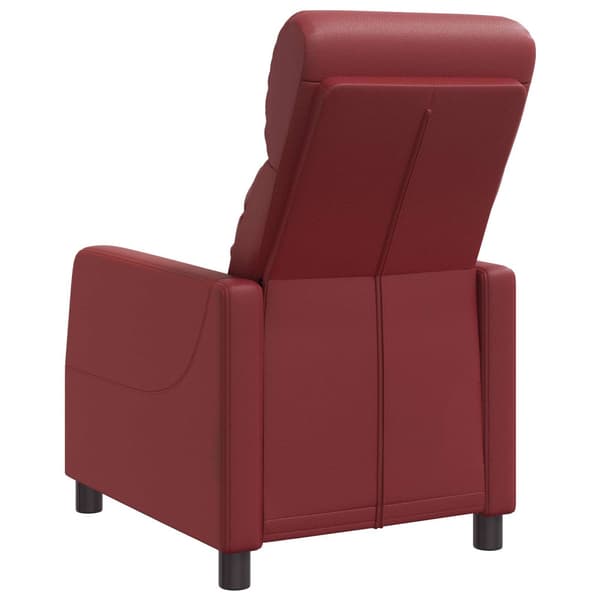 Recliner Vinröd Konstläder
