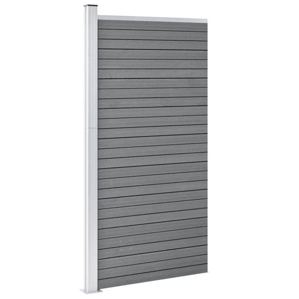 Staketpanel WPC 95x186 cm grå