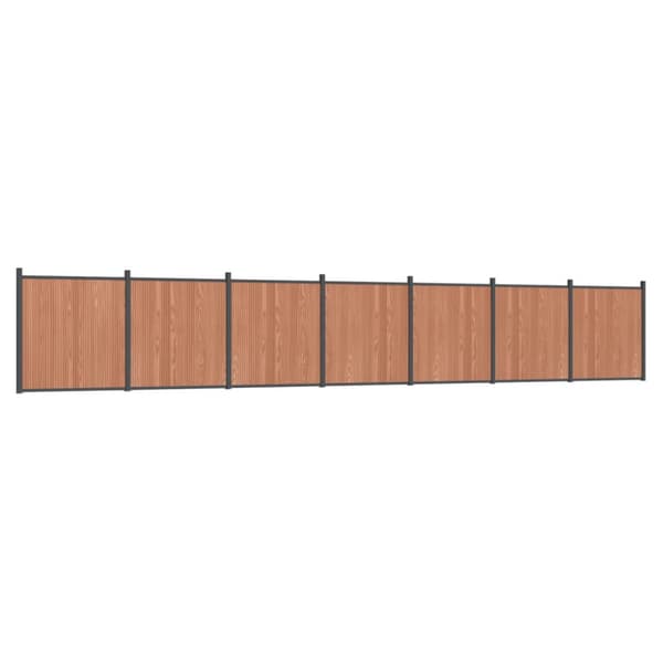Staketpanel brun 1218x186 cm WPC