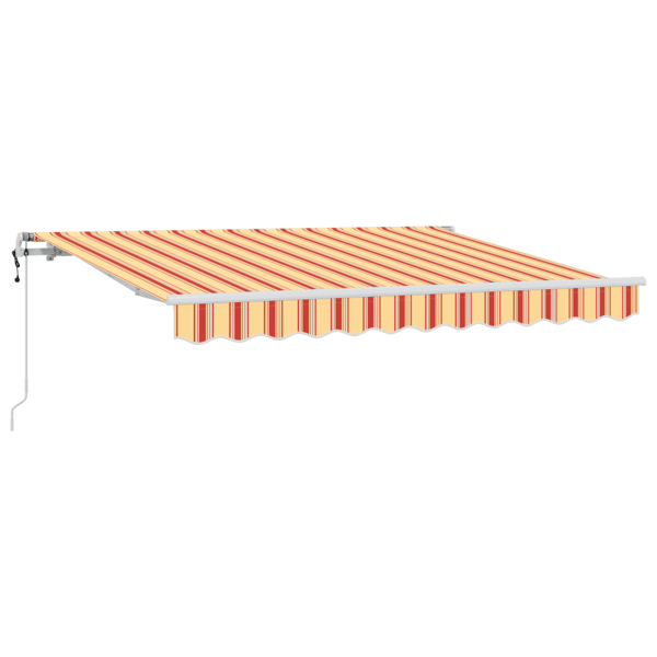 Utfällbar markis Gul 300 x 200 cm tyg