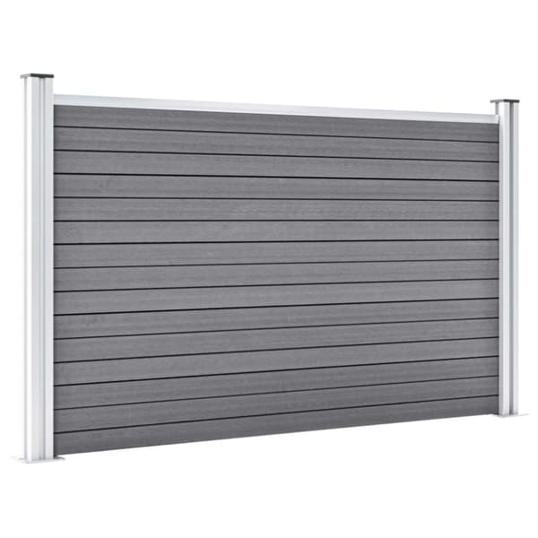 Staketpanel WPC 526x106 cm grå