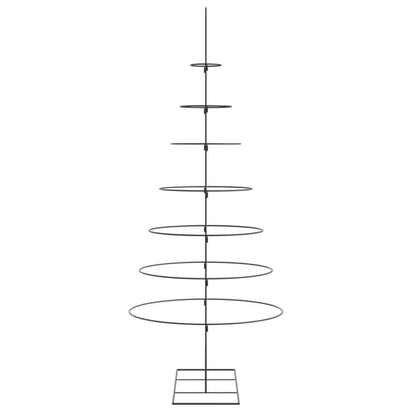 Julgran i metall svart 210 cm