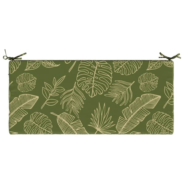 Bänk kudde SOEST 100% Polyester Bladdesign 120 x 50 x 5 cm
