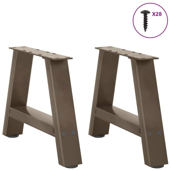 Soffbordsben A-formade 2 st 50x(30-31) cm stål