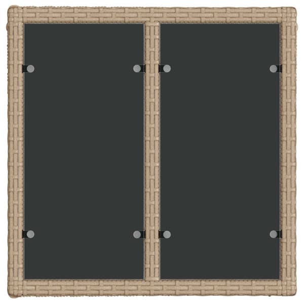 Trädgårdsoffset 11 pcs Beige konstrotting
