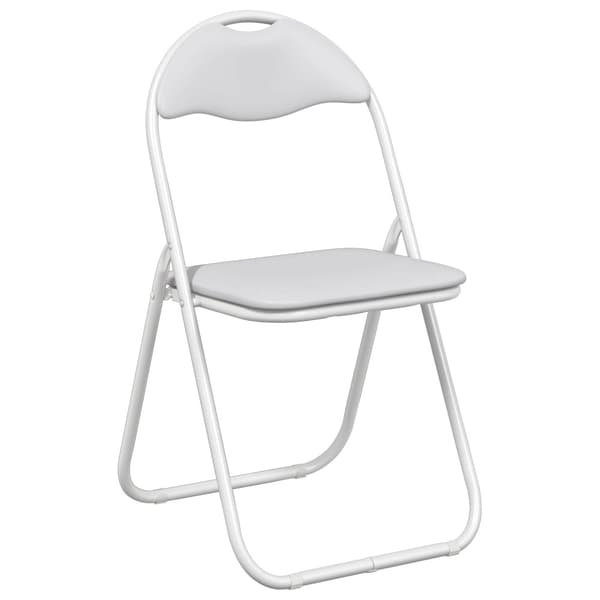 Fällstol 8 pcs Vit 48 x 43,5 x 81 cm Konstläder