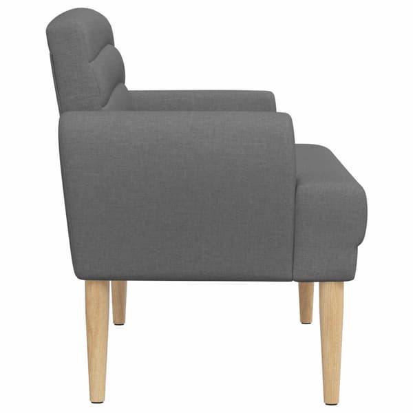 Loveseat med knapprapport Mörkgrå 116 x 67 x 80 cm Tyg