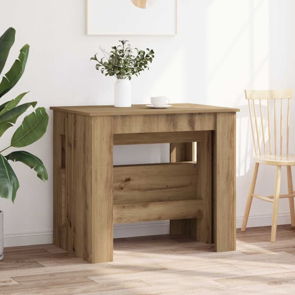 Matbord 180 x 85 x 75 cm Konstruerat trä Artisan-ek Rektangulär