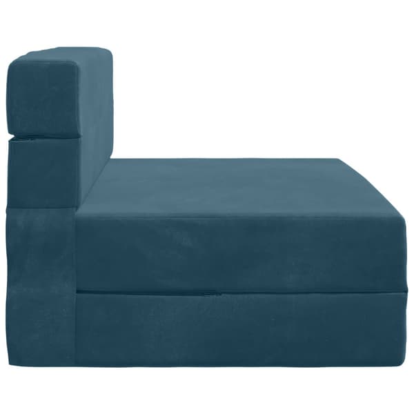 Fällbar Soffbed Blå 70 x 72 x 60 cm Tyg