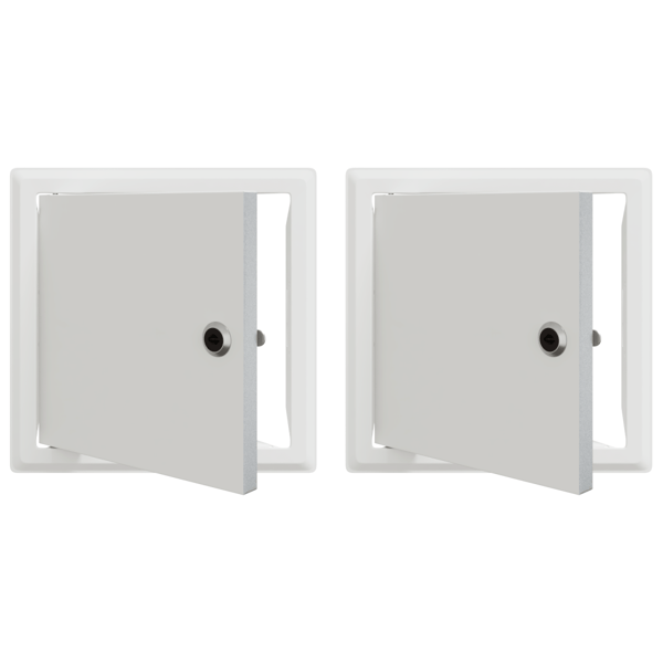Åtkomstpanel 2 pcs Vit 23 x 23 x 3 cm Stål