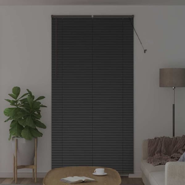 Persienner Svart 220 x 110 cm Aluminium