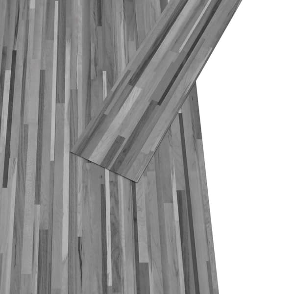 Golvplankor 18 pcs Randig Grå 2,51 m² PVC