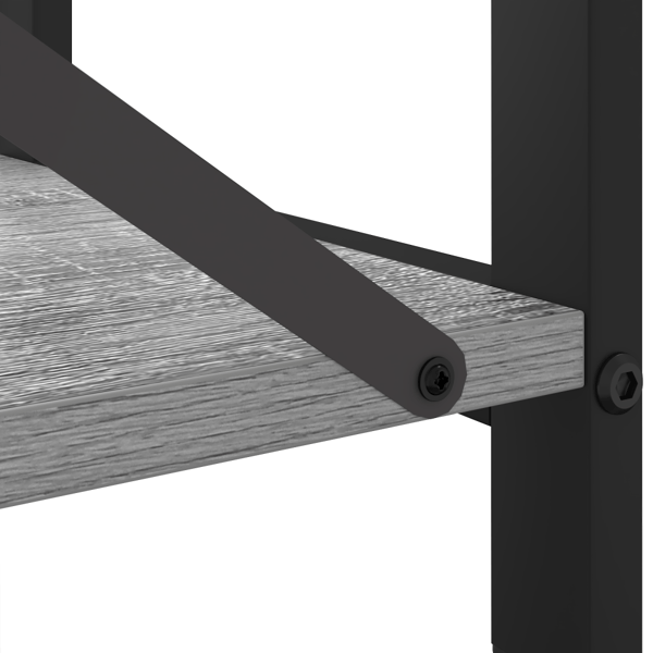 Hyllsystem Grå sonoma 80 x 30 x 85 cm Konstruerat trä