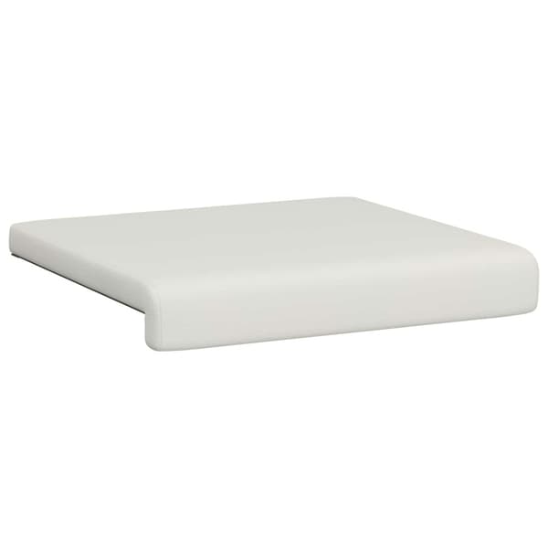 Bänk kudde 2 st Konstläder Vit Djup 35 cm