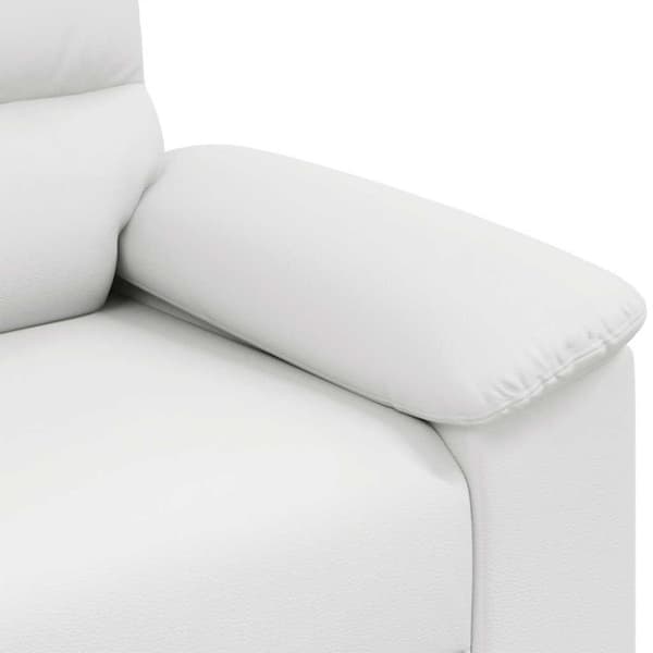 Soffa vit 100x81x84 cm konstläder