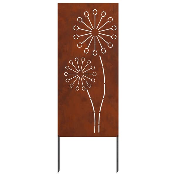 Trädgårds integritetsskärm Fiskfjäll Rostig 50 x 140 cm