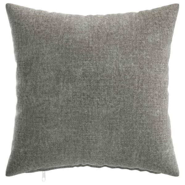 Kuddöverdrag 2 st HEERLEN Mörkgrå 35 x 35 cm Chenilletyg
