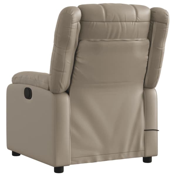 Massagefåtölj cappuccino konstläder