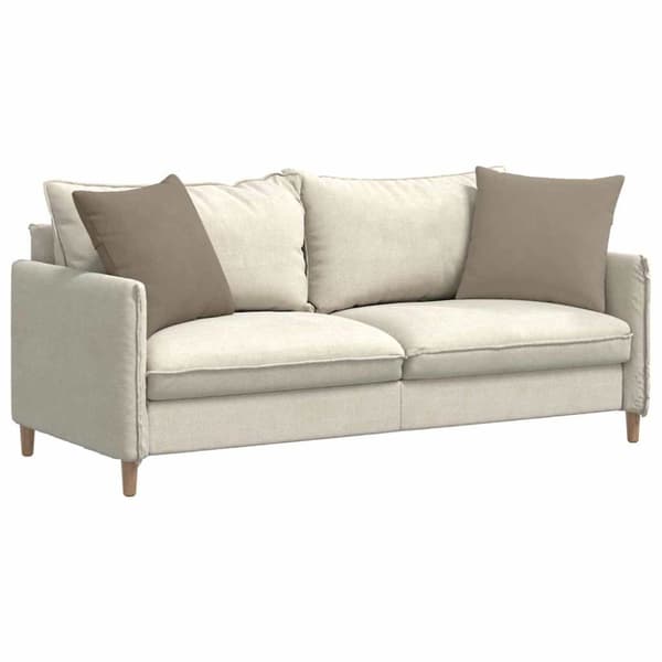 Sofakuddar 2 pcs Taupe 50 x 50 cm tyg