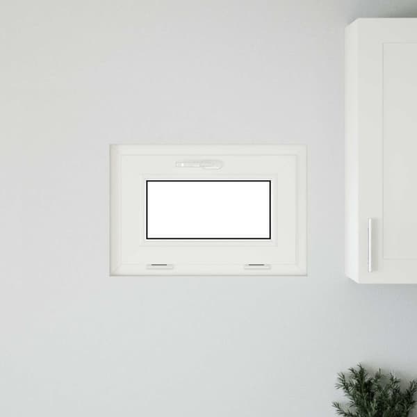Källarfönster RISOR 60 x 40 cm PVC och glas Vit