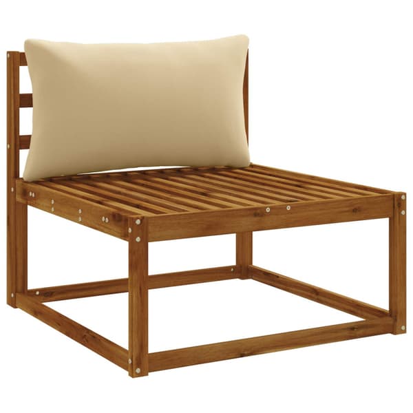 1-delad ryggkudde PUTTEN 100% Polyester Beige 70 x 40 x 15 cm