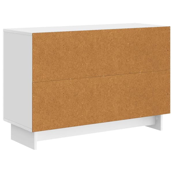 Sideboard Vit högglans 89 x 34,5 x 60 cm Konstruerat trä