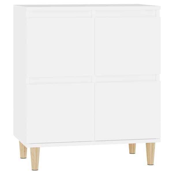 Byrå vit 60x35x70 cm konstruerat trä
