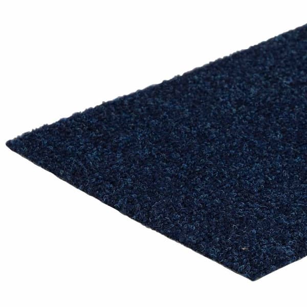 Trappmattor självhäftande 30 st 76x20 cm marinblå rektangulära